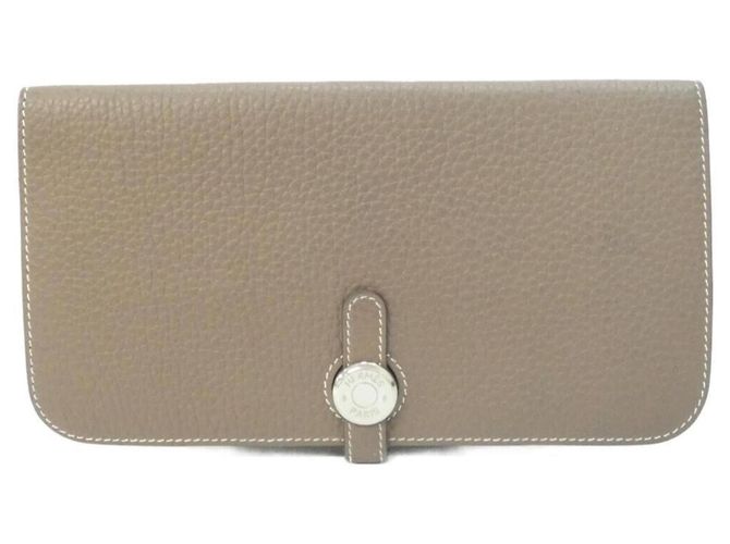 Hermès Hermes Dogon Long Wallet Brown