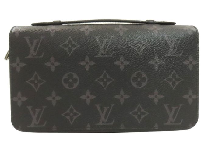 Borsa Clutch Zippy XL Louis Vuitton Monogram Eclipse Uomo LOUIS VUITTON Nero