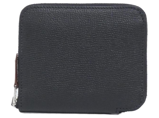 Hermès Hermes EN LIBERTE Silk In Compact Wallet Black