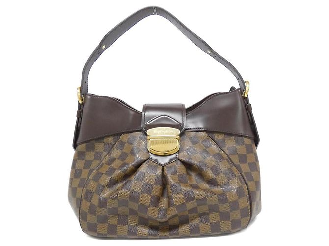 Borsa a Spalla Louis Vuitton Damier Sistina MM Marrone