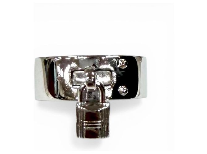 Hermès Anillo HERMES Kelly, Plata Esterlina, Tamaño , Peso ., Mujer