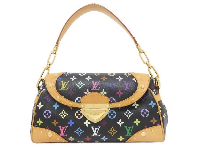 Louis Vuitton Multicolor Beverly MM Handtasche Schwarz