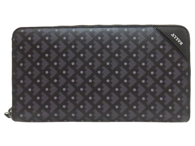 Cartera larga con estampado de Bally, PVC, para mujer.