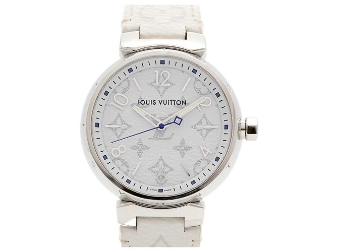 Orologio da uomo Louis Vuitton Tambour con quadrante bianco