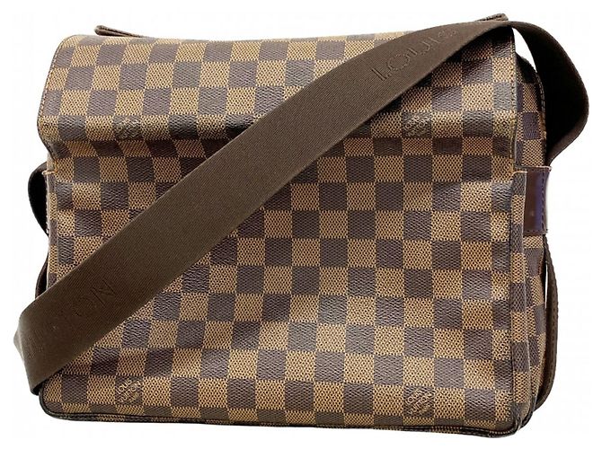 Borsa a Spalla Damier Naviglio Louis Vuitton N45255 Ebano Damier ebene