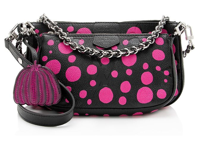 Louis Vuitton x YK Giant Monogram Empreinte Infinity Dots Multi-Pochette Accesso Nero