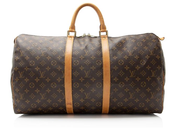 Duffle Keepall 55 em lona monograma vintage Louis Vuitton Marrom