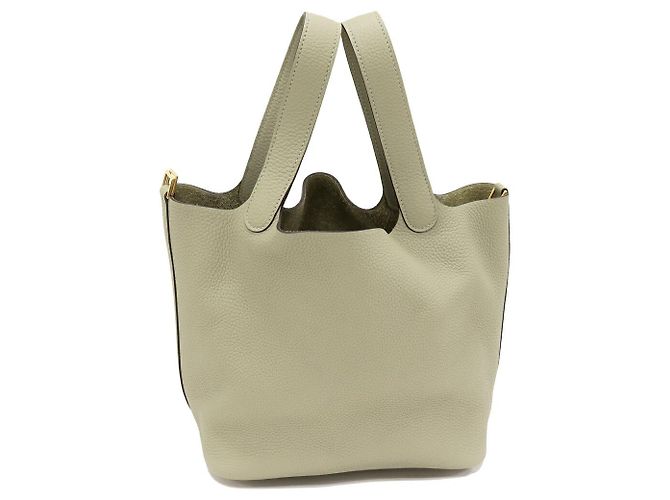 Sac Tote Picotin Lock MM d'Hermès Vert