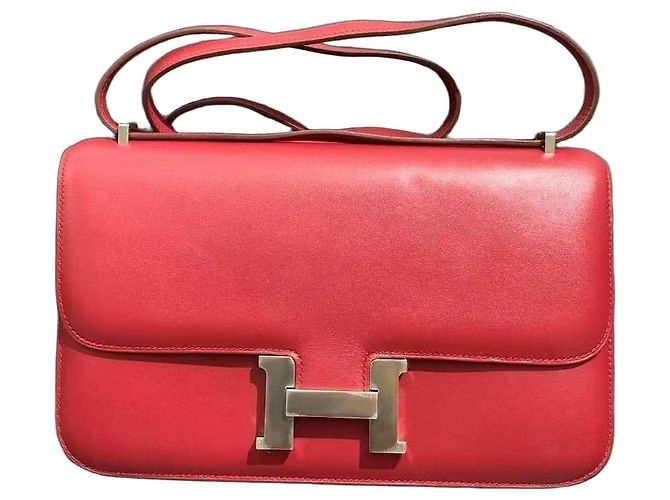 Hermès Constance Handtasche aus rotem Swift Leder