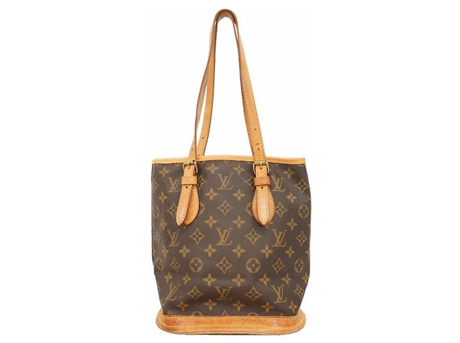 Bucket Sac à main seau PM Monogram Louis Vuitton Marron
