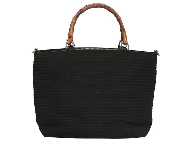Gucci Bamboo Canvas large Noir