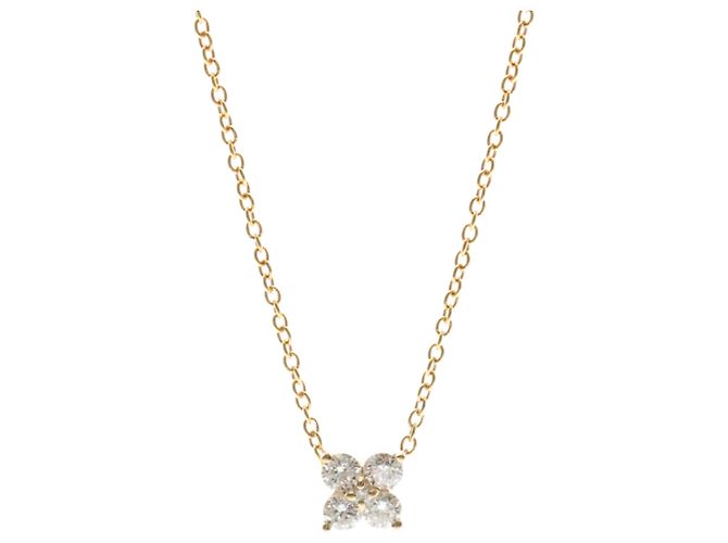 Autre Marque Ponte Vecchio 18K Roségold Diamant Anhänger Halskette Golden