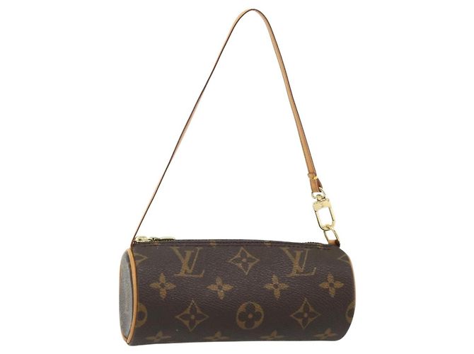 LOUIS VUITTON Monogram Papillon Pouch LV Auth 168876A