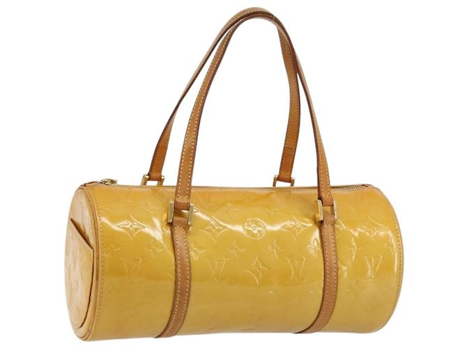 LOUIS VUITTON Sac à main Monogram Vernis Bedford Beige M91006 LV Auth 176970