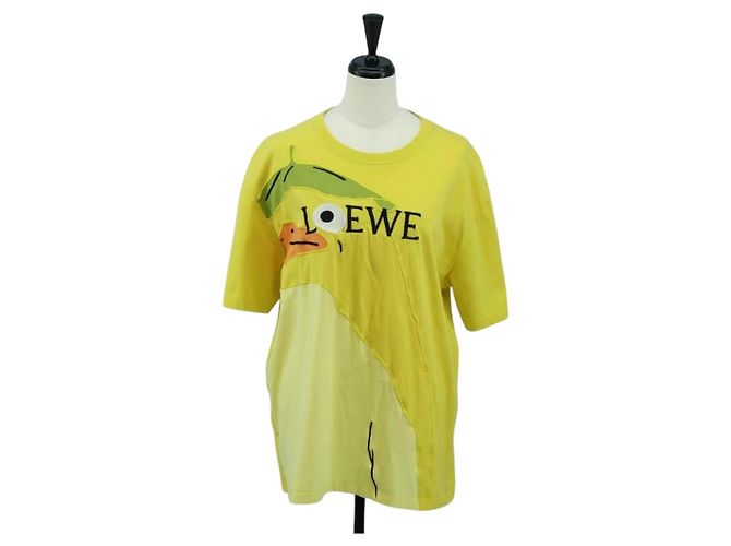 LOEWE LOEWE �~ Camiseta Mr. Ootori de algodón XS Amarillo Auth 167239SAM
