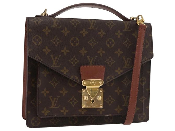 LOUIS VUITTON Monogram Monceau 28 Handtasche M51185 LV Auth ep14419 Monogramm