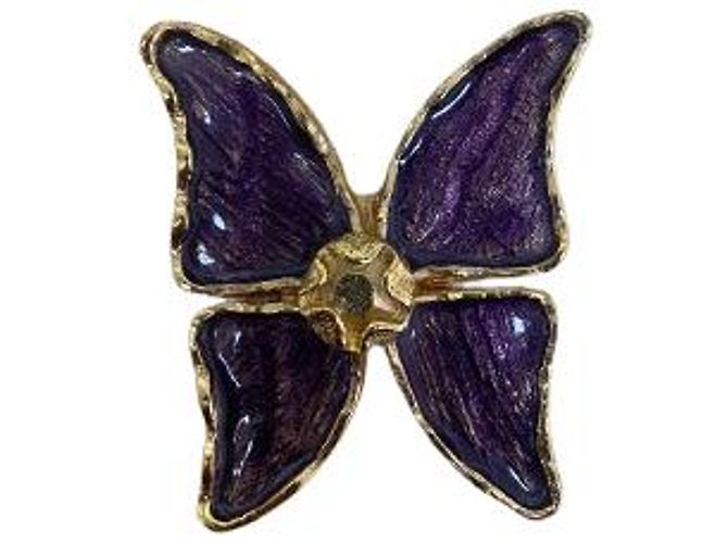 Violette Schmetterlingsbrosche Yves Saint Laurent