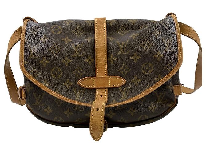 Louis Vuitton Saumur Monogram Canvas 30 Marron