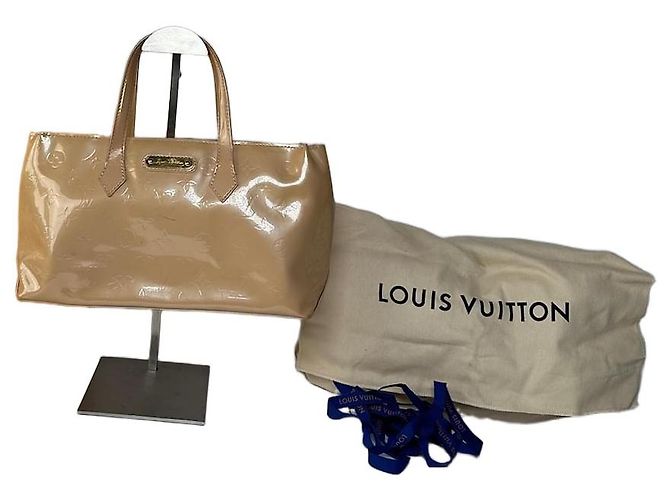 Sac à main vintage Louis Vuitton Monogram Vernis Beige