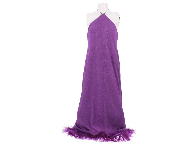 Autre Marque Vestido roxo com brilho