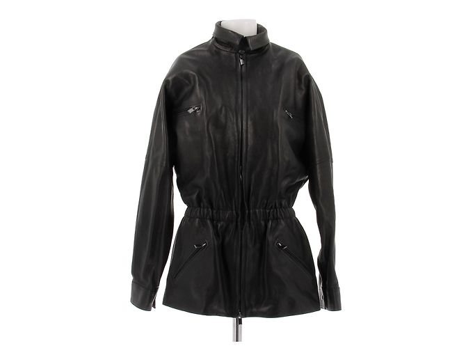 Magda Butrym Black leather jacket