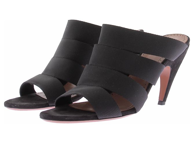 Alaïa Sandalias negras de tacón Negro