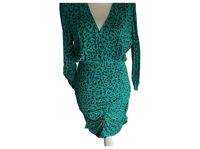 Vestido de seda estampada Berenice
