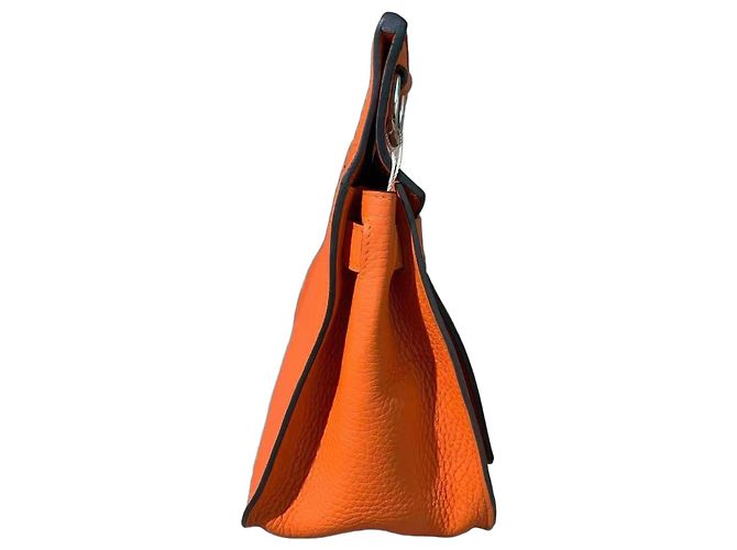 Hermès Gypsy 28 Handtasche Orange Leder