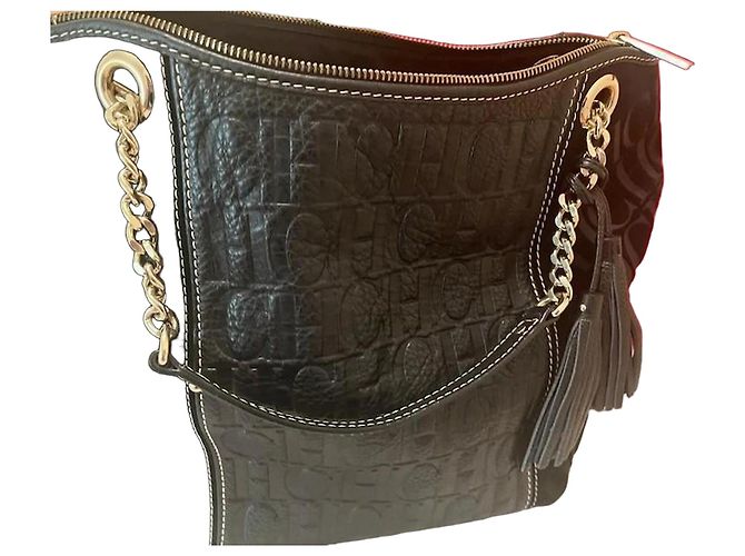 Carolina Herrera Sac de shopping Monogramme Noir