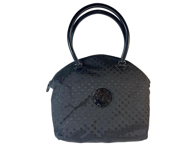 Borsa nera a pois di Walter Steiger Paris Nero