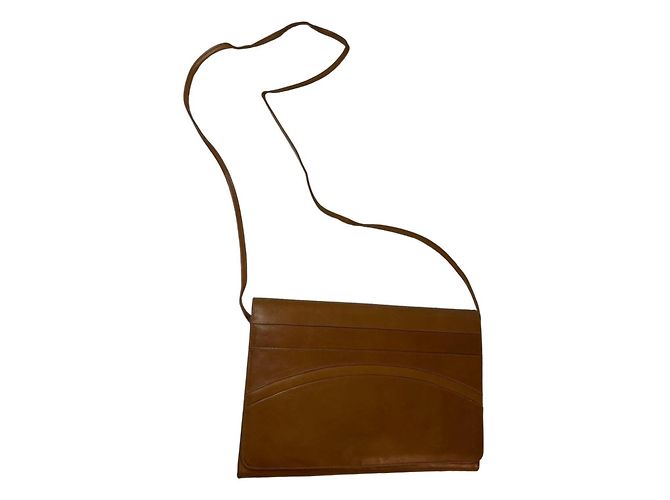 Krizia Brown Leather Shoulder Bag