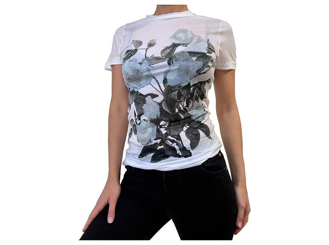 Christopher Kane T-Shirt Weiß Grau Modal