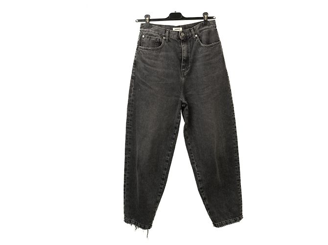 Jeans Boyfriend Sandro Gris de Algodón Gris antracita 