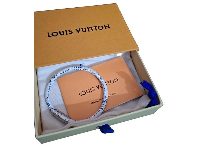 Pulseira Louis Vuitton Monogram World Tour Branco
