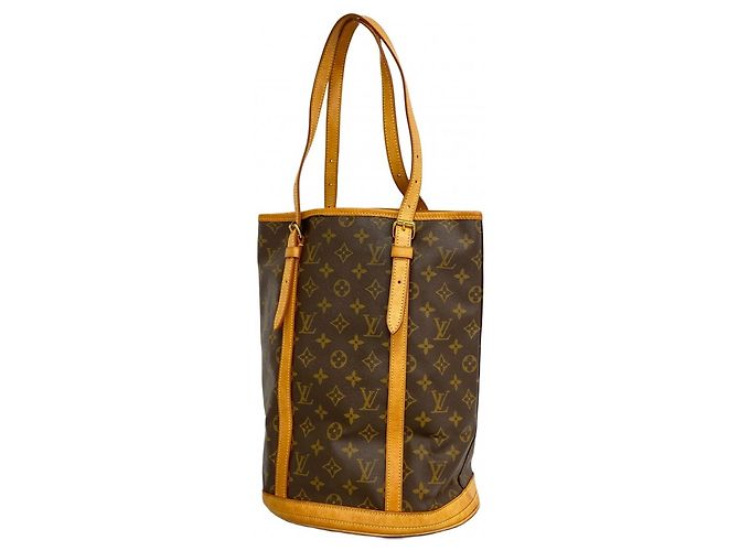 Borsa Tote Bucket GM Monogram Louis Vuitton Marrone