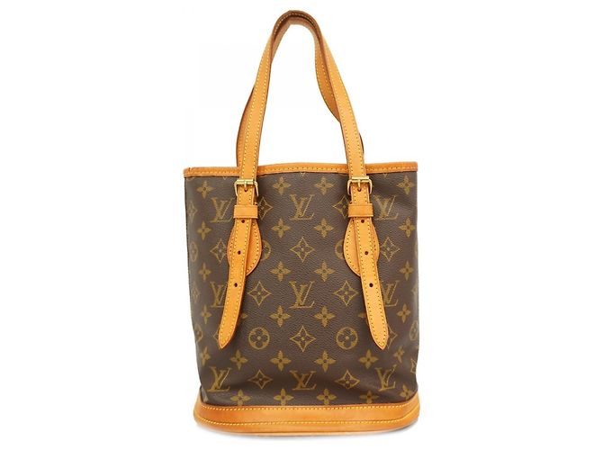 Bucket Sac à main seau PM Monogram Louis Vuitton Marron