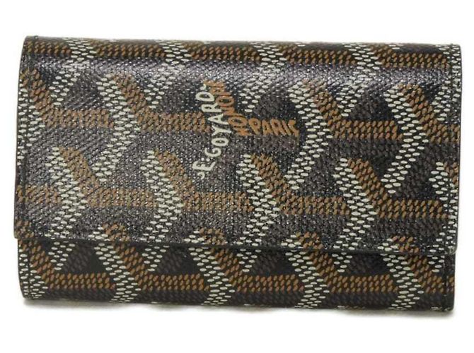 Goyard GOYARD Key Case Saint Michel Brown Black