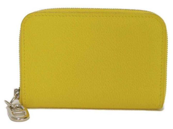 Monedero de cuero Evercalf amarillo Hermès