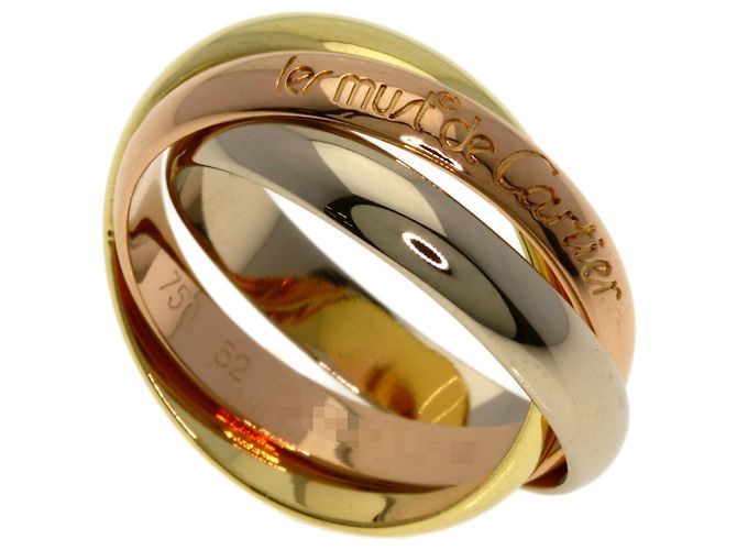 Anello Trinity Cartier in oro bianco oro giallo e oro rosa