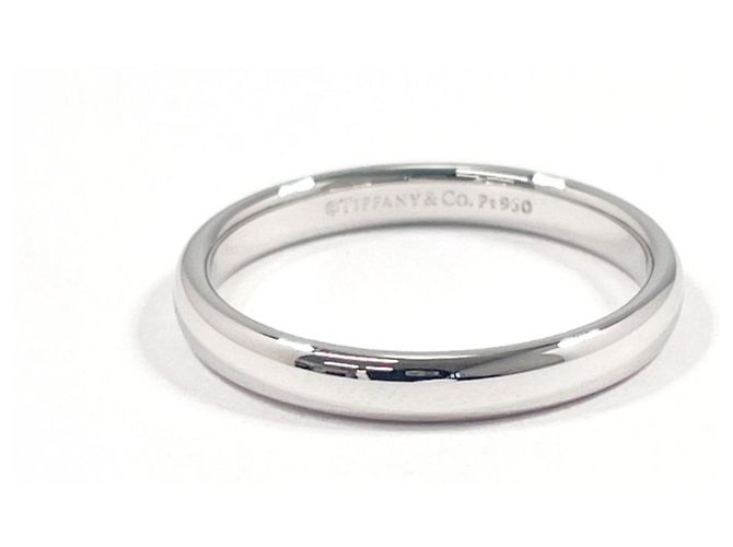 Tiffany & Co. Platinum 950 Men's Wedding Band Ring Silvery