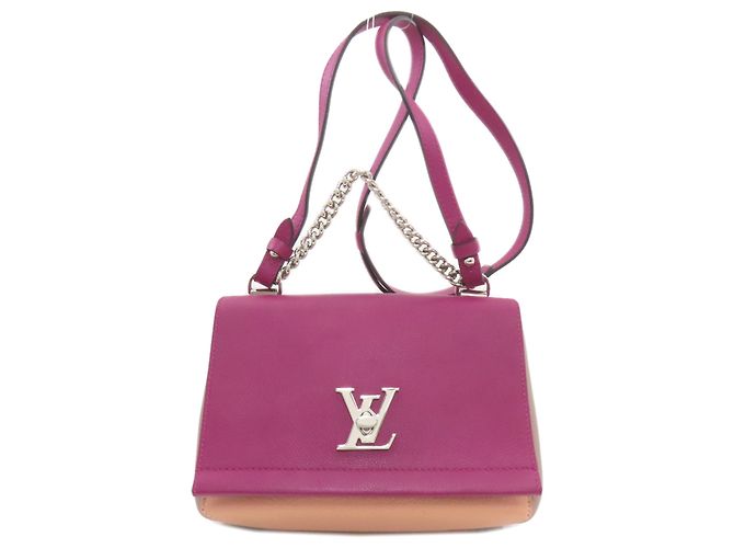 Borsa a Spalla Lockme 2BB di Louis Vuitton Marrone Rosa Porpora