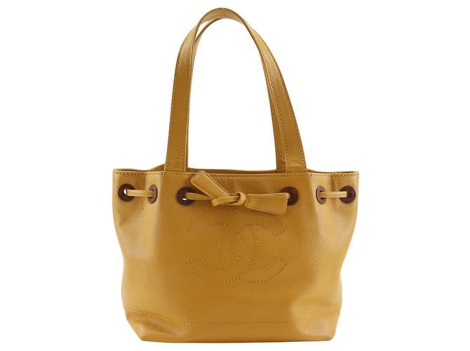 Chanel Coco Mark Tote Bag Kamel