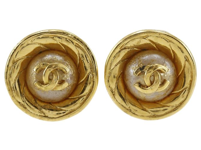 Orecchini a clip vintage Coco Mark di Chanel