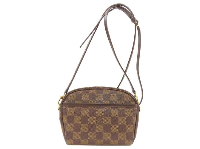 Bolsa de Ombro Pochette Ipanema N51296 da Louis Vuitton Marrom Damier ebene