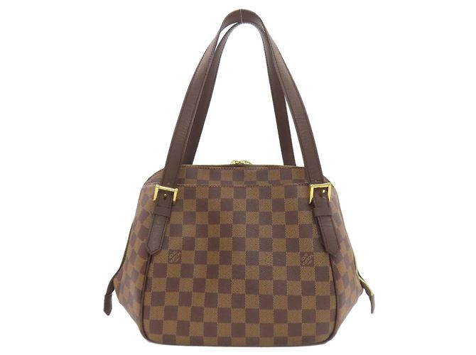Borsa tote Belem MM Louis Vuitton N51174 Marrone Damier ebene