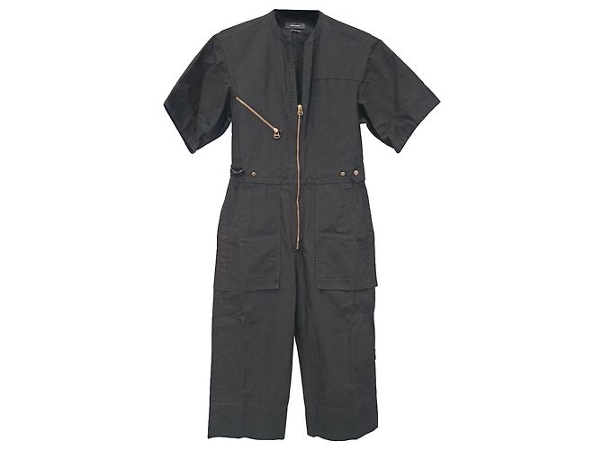 Macacão com zíper Talma em algodão preto de Isabel Marant