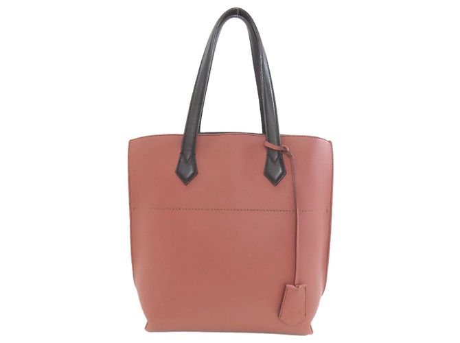 Bolsa Tote de Couro Fendi Rosa