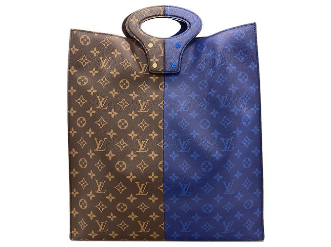 Louis Vuitton Pacific Split Handtasche Blau Monogramm