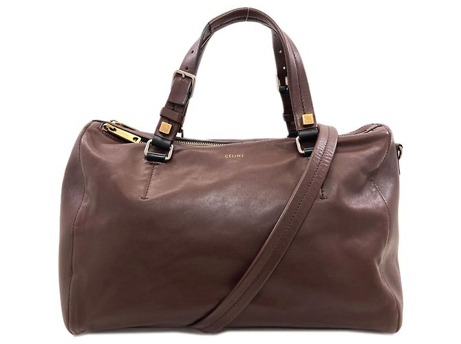 Sac à main 2 en 1 Céline en cuir marron