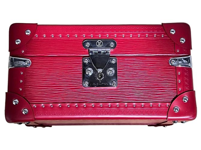 Louis Vuitton Coffret Trésor 24 en cuir Epi rouge